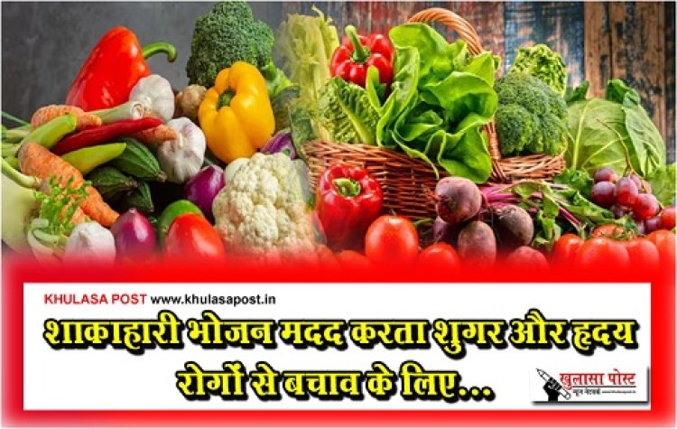Health News : शाकाहारी भोजन मदद करता शुगर और हृदय रोगों से बचाव के लिए...
