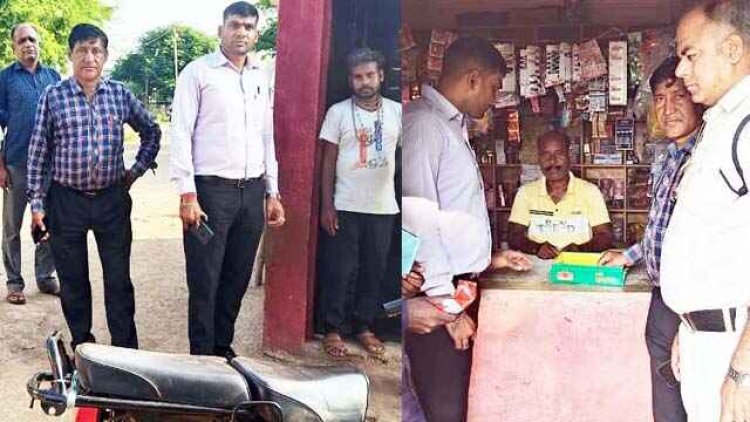 स्कूल परिसर में अवैध कब्जा कर चला रहा था दुकान, तहसीलदार ने लिया सख्त एक्शन, बीड़ी, गुटखा सामग्री जब्त, हटाया गया नाजायज अतिक्रमण