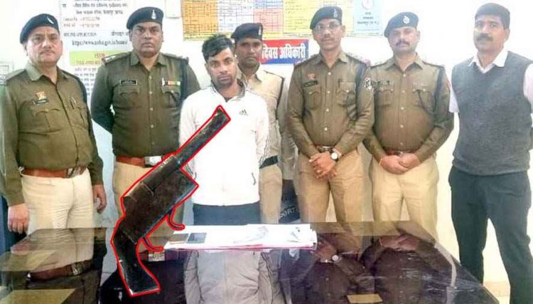 बड़ी वारदात से पहले पकड़ा गया युवक, देशी कट्टा और जिंदा कारतूस जपत, कब्जे से ट्रेन टिकट और मोबाईल भी बरामद, जांच में जुटी पुलिस