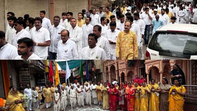 सकल जैन समाज ने मनाया जन्मकल्याणक महोत्सव, महावीर स्वामी की धूमधाम से निकली भव्य शोभायात्रा, शाम को घरों में झालरों से जगमगाया शहर