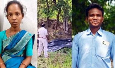 पत्नी ने बॉयफ्रेंड संग मिलकर पति को मार डाला, झारखंड से बिलासपुर आई, चाकू से रेता गला, रेलवे ट्रैक किनारे लाश फेंककर फरार, महिला गिरफ्तार, प्रेमी फरार
