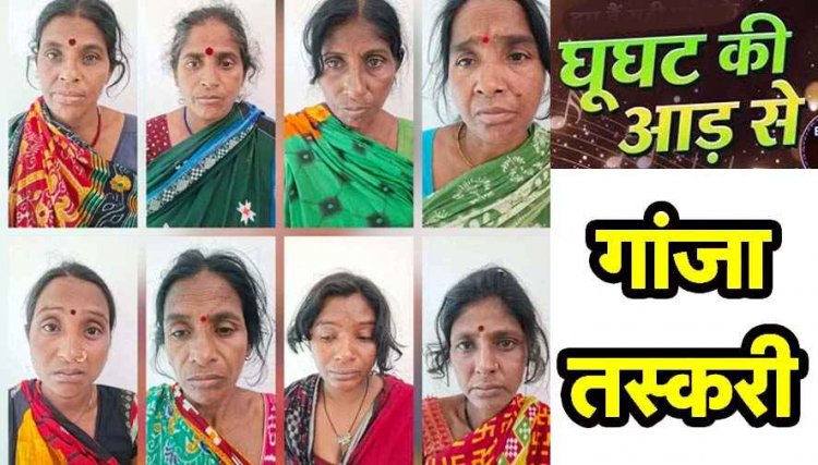 घूंघट की आड़ में ऑटो से चल रहा गांजा का अवैध कारोबार, महिलाओं की ‘मटियारी गैंग’ ने नारी सम्मान को बनाया तस्करी का हथियार, 8 महिलाएं गिरफ्तार