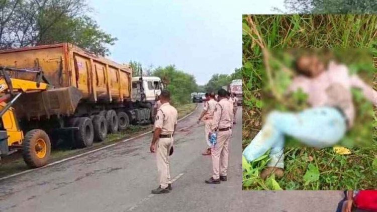 तेज रफ्तार ट्रेलर ने बाइक सवार को मारी जोरदार टक्कर, पत्नी को परीक्षा केंद्र छोड़कर घर लौट रहे पीटीआई की दर्दनाक मौत, ड्राइवर गिरफ्तार, जांच में जुटी पुलिस