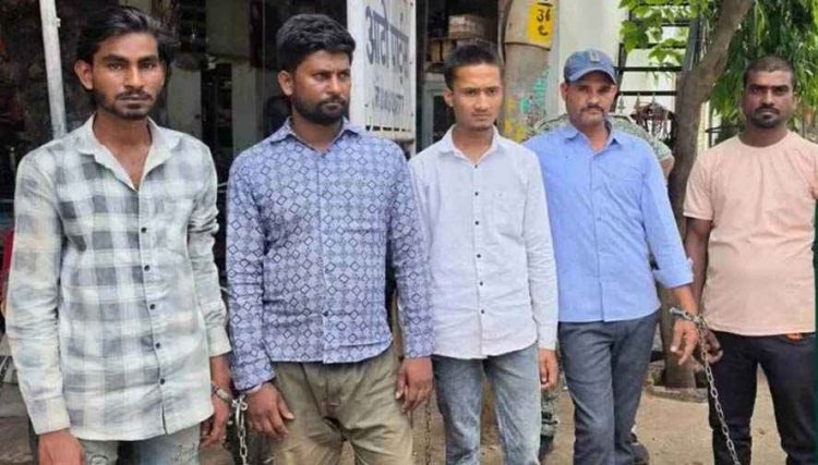 जिला पंचायत सदस्य से मारपीट करना पड़ा भारी, भाजपा नेता के मामले में 5 आरोपी गिरफ्तार कर भेजा सलाखों के पीछे, पुलिस ने निकाला जुलूस