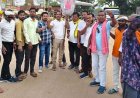 नकटी में बेदखली कार्रवाई का विरोध, मैनपुर में कांग्रेस का प्रदर्शन, CM का फूंका पुतला, पुलिस और कांग्रेसियों में जोरदार झड़प, इधर माना थाने का घेराव
