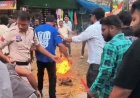 NEET विवाद और राहुल-खड़गे की गिरफ्तारी के विरोध में गरियाबंद कांग्रेस का सड़क पर जोरदार प्रदर्शन, पुतला दहन के दौरान हंगामा, आग से झुलसे कार्यकर्ता
