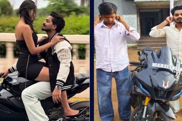 सड़क पर अश्लीलता का वीडियो पड़ा भारी, वायरल होते ही हरकत में आई पुलिस... थाने में कान पकड़कर माफी मांगता दिखा स्टंटबाज और उसका साथी
