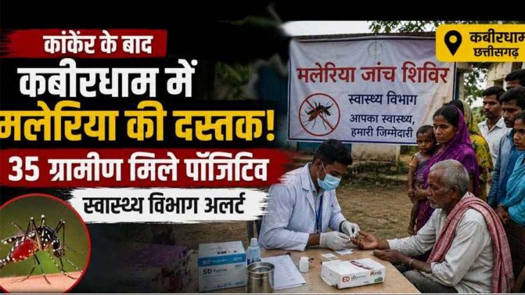 कांकेर के बाद कबीरधाम में मलेरिया का कहर. 6 बच्चों समेत 30 से ज्यादा ग्रामीण मिले पॉजिटिव, स्वास्थ्य विभाग अलर्ट, 1270 से अधिक ग्रमीणों की जांच