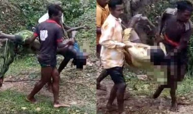 तालाब में डूबने से दंपति की मौत, एक महिला की ग्रामीणों ने बचाई जान, गांव में पसरा मातम, सरकारी वाहन नहीं मिलने से प्राइवेट गाड़ी से अस्पताल पहुंचाए शव
