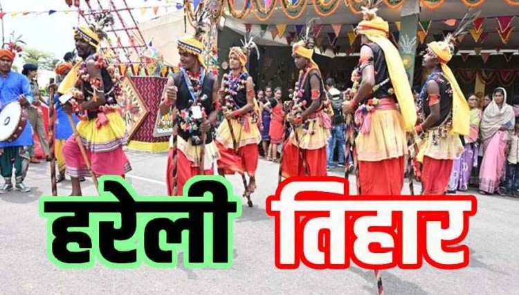 मुख्यमंत्री निवास में हरेली तिहार का आयोजन, कृषि उपकरणों और ग्रामीण परिवेश की झलक बनी आकर्षण, ग्रामीण परिवेश में सजा CM हाउस, गेड़ी पर चढ़े साय