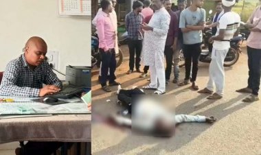 अज्ञात वाहन ने बाइक सवार को मारी जोरदार टक्कर, स्कूल से लौट रहे शिक्षक की सड़क हादसे में मौत, सिर में गंभीर चोट से गई जान, पसरा मातम