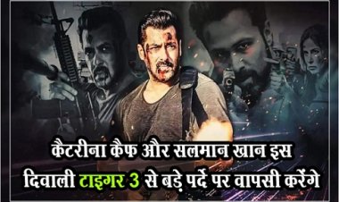 Bollywood News : कैटरीना कैफ और सलमान खान इस दिवाली टाइगर 3 से बड़े पर्दे पर वापसी करेंगे