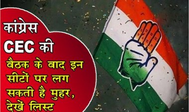 CG News : कांग्रेस CEC की बैठक के बाद इन सीटों पर लग सकती है मुहर, देखें लिस्ट