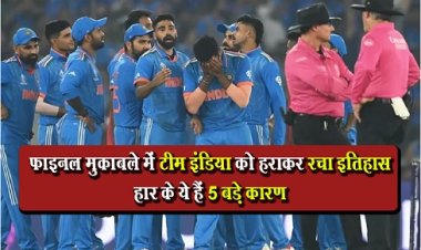 World Cup 2023 Final : फाइनल मुकाबले में टीम इंडिया को हराकर रचा इतिहास, हार के ये हैं 5 बड़े कारण