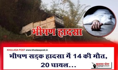 Accident News : भीषण सड़क हादसा में 14 की मौत, 20 घायल...