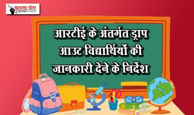 आरटीई के अंतर्गत ड्राप आउट विद्यार्थियों की जानकारी देने के निर्देश