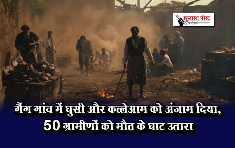 गैंग गांव में घुसी और कत्लेआम को अंजाम दिया, 50 ग्रामीणों को मौत के घाट उतारा