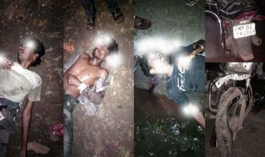 दो बाइक में आमने सामने जबदस्त टक्कर, दो युवकों की मौके पर ही मौत, महिला समेत 2 की हालत नाजुक, सिम्स रेफर