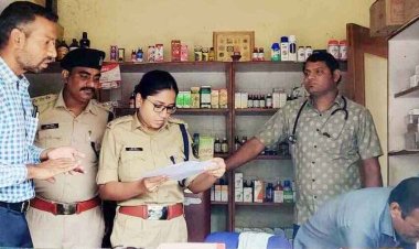 पुलिस और ड्रग कंट्रोल विभाग की मेडिकल स्टोर में फिर छापेमारी, दास मेडिकल स्टोर में मिली गड़बड़ी, लाइसेंस रद्द करने लिखा पत्र