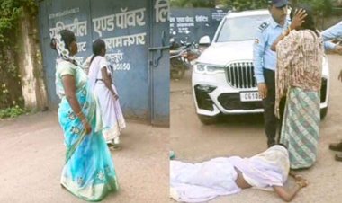 राशि पावर प्लांट के खिलाफ किया प्रदर्शन, कहा प्रबंधन नौकरी दें या फिर हमारी जमीन वापस कर दे, उग्र आन्दोलन की दी चेतावनी