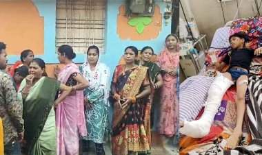 नाली निर्माण के दौरान दीवार गिरने से आठ साल का मासूम बच्चा घायल, ठेकेदार के खिलाफ जुर्म दर्ज कराने स्थानीय निवासी हुए लामबंद