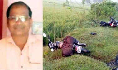 पिकअप ने मोटरसाइकिल को मारी जबरदस्त ठोकर, ट्रेनिंग में जा रहे शिक्षक की मौत, वाहन चालक फरार, गांव में फैली शोक की लहर