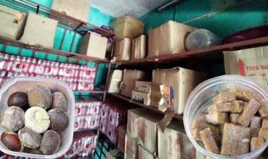 एसडीएम ने लिया सख्त एक्शन, अवैध पटाखों का भारी तादाद में संग्रहण और एक्सपायर्ड खाद्य सामग्री मिलने पर वासुदेव डेली नीड्स स्टोर्स सील