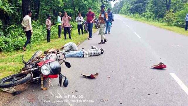 अज्ञात वाहन और बाइक की टक्कर में बहन को तीजा लेने आ रहे भाई और उसके दोस्त की मौत, 2 बाइक की भिड़ंत में युवक ने अस्पताल ले जाते वक्त तोड़ा दम