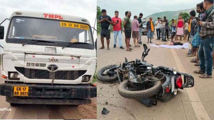 ट्रक और ट्रेलर की चपेट में आने से बाइक सवार महिला की मौत दुसरे हादसे में युवक की गई जान, जांच में जुटी पुलिस