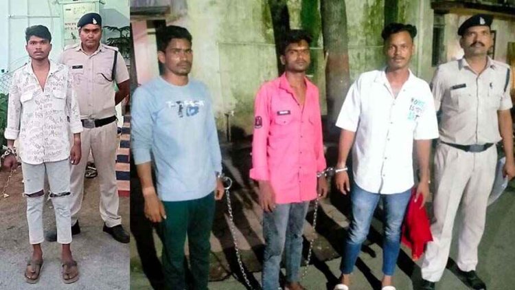 बटनदार चाकू के साथ गिरफ्तार तीन आरोपी जेल दाखिल, कत्ल की वारदात में शामिल एक नाबालिग समेत फरार दो बदमाश गिरफ्तार
