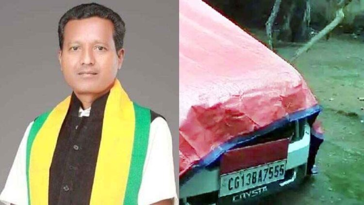 छत्तीसगढ़ में बाल-बाल बचे सांसद, रायगढ़ MP राधेश्याम राठिया राठिया की कार पर गिरी आसमानी बिजली, एक युवक झुलसा, अस्पताल में भर्ती