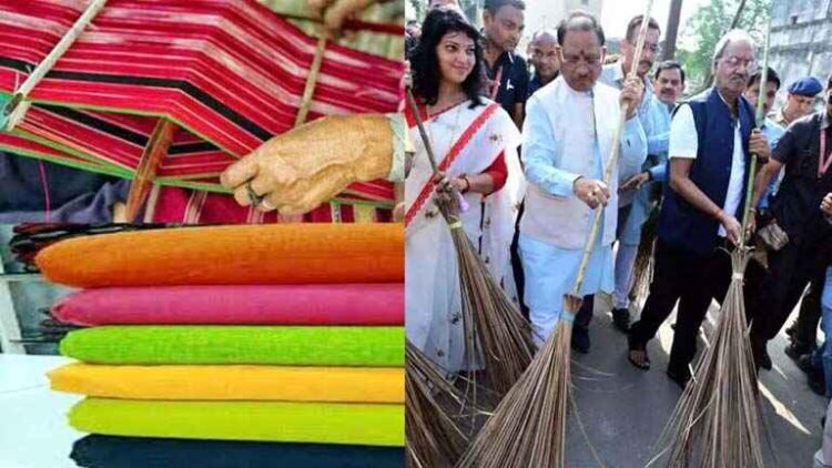 गांधी जयंती पर CM विष्णुदेव साय ने स्वच्छता अभियान में लिया हिस्सा, खादी के कपड़े खरीदी पर 25% छुट, पुलिस कर्मियों ने किया श्रमदान, ली स्वच्छता शपथ