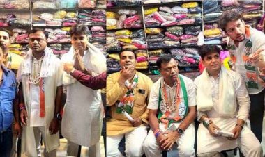 नेता प्रतिपक्ष डॉ. चरणदास महंत ने आकाश शर्मा के पक्ष में किया जनसंपर्क, सचिन पायलट ने रायपुर में महिला स्वराज अभियान का किया शुभारंभ