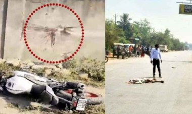 तेज रफ्तार ट्रक ने साइकिल सवार को कुचला, मौके पर बुजुर्ग की गई जान, स्पोर्ट्स बाइक की दीवार से टक्कर, युवक की दर्दनाक मौत