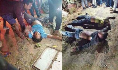 पिकअप की टक्कर से 3 युवकों को दर्दनाक मौत, आक्रोशित परिजनों ने टोल प्लाजा के सामने शव रखकर किया प्रदर्शन, मुआवजे की मांग