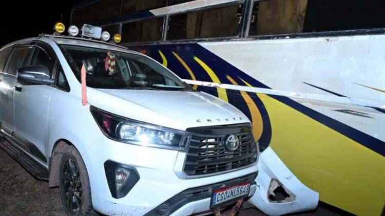 बलौदाबाजार में बड़ा हादसा, मंत्री मंत्री दयाल दास बघेल के काफिले की कार हुई हादसे का शिकार, बस ने मारी टक्कर, ड्राइवर से पूछताछ जारी