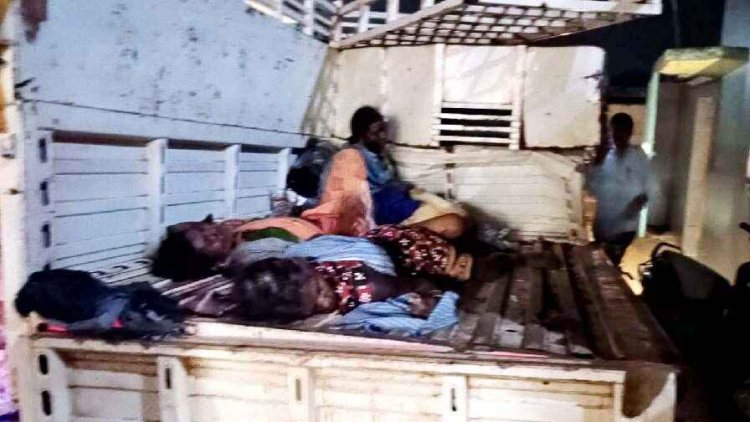 पिकअप और अज्ञात वाहन की आमने-सामने जबरदस्त टक्कर, तीन महिला मजदूरों की मौत, 13 गंभीर रुप से घायल, ड्राइवर फरार, जांच में जुटी पुलिस