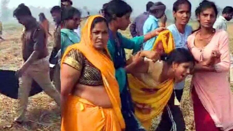 धान की कटाई करते वक्त मशीन में फंसा भतीजा, दो टुकड़ों में कट गया शरीर, घरवाले बोले- बेटे की हत्या हुई. जांच में जुटी पुलिस, गांव में तनाव