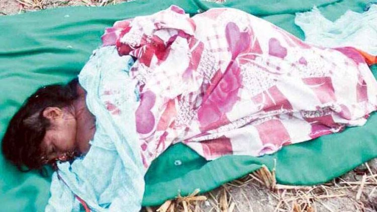 धान मिसाई के दौरान थ्रेसर मशीन में महिला किसान की साड़ी फंसने से हादसा, मौके पर हुई दर्दनाक मौत, गांव में पसरा मातम, जांच में जुटी पुलिस