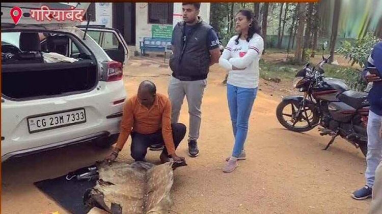 कार में छिपाकर ले जा रहे चीतल की खाल, अवैध तस्करी के खिलाफ वन विभाग ने लिया एक्शन, गरियाबंद के बारुका में सपड़ाए दो तस्कर दम्पप्ति