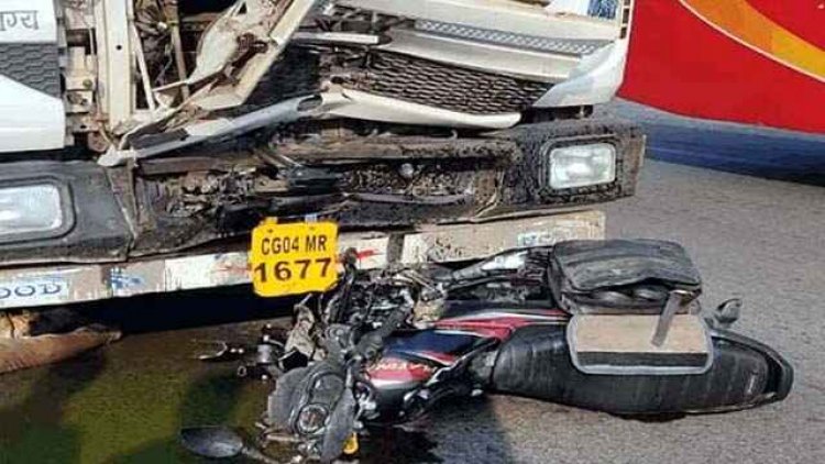 ट्रेलर की चपेट में आया ससुराल जा रहा बाइक सवार, युवक की मौके पर दर्दनाक की मौत, वाहन जप्त, ड्राइवर गिरफ्तार,जांच में जुटी पुलिस