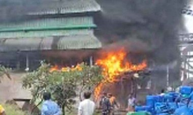 सीएसईबी के ट्रांसफार्मर यार्ड और कृष्णा सॉल्वेंट राइस मिल में लगी भीषण आग, मचा हड़कंप, जान बचाकर भागे लोग, लाखों का नुकसान