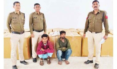 प्लास्टिक गोदाम में चोरी के मामले का हुआ खुलासा, सामान पिकअप में लोड कर में छिपाकर रखने वाले दो आरोपियों को पुलिस ने किया गिरफ्तार