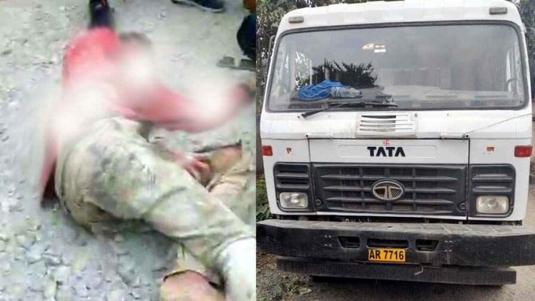 ट्रेलर की चपेट में आया बाइक सवार युवक, इलाज के दौरान मौत, वाहन छोड़कर चालक फरार, पुलिस कर रही मामले की जांच