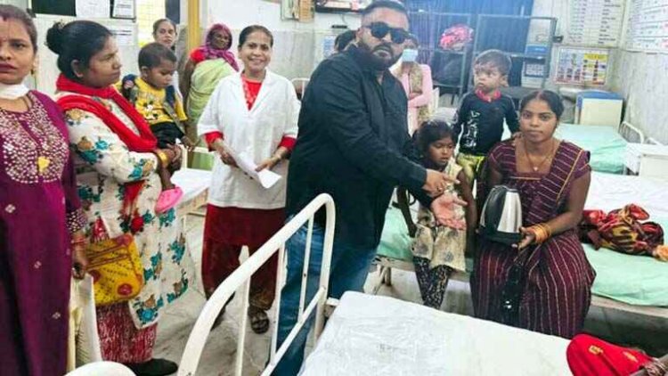 फिर आए समाजसेवी इम्मू दिलेर भाई जान, मरीजों को बांटे कंबल और पानी गर्म करने वाली केतली, बोले- इश्वर ने जो जिम्मेदारी सौंपी उसे निभा रहा हूं