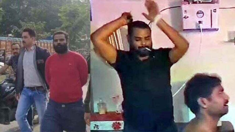 आखिरकार पकड़ा गया कुख्यात बदमाश बंटी साहू उर्फ रावण, पुलिस ने निकाला जुलुस, युवक को निर्वस्त्र कर बेरहमी से पीटने का वीडियो हुआ था वायरल