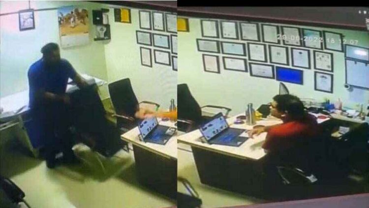 दो भाइयों के संपत्ति विवाद पर हॉस्पिटल बना अखाड़ा, केस वापस लेने रवि शेखर ने बनाया दबाव, कुर्सी पटककर दी मारने की धमकी, घटना CCTV में कैद