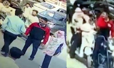 रायपुर में युवती ने स्कूटी से बाइक को मारी टक्कर, ट्रैफिक पुलिसकर्मी ने महिला को मारा मुक्का, चेहरे पर दनादन मारे 2 घूसे, वारदात CCTV कैमरे में कैद