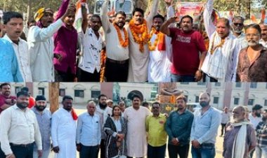 कांग्रेस का शक्ति प्रदर्शन, अध्यक्ष प्रत्याशी गेंदलाल सिन्हा -विश्वास की नींव पर शहर का भविष्य संवारेंगे, शहर अध्यक्ष प्रेम सोनवानी- कांग्रेस की जीत तय