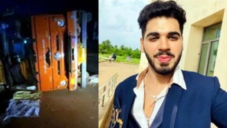 शराबी ड्राइवर की तेज रफ्तार से पलटा ट्रक, युवक घायल, पिता- जानबूझकर किया हमला, मालिक, मुंशी और चालक को गिरफ्तार करने की उठाई मांग